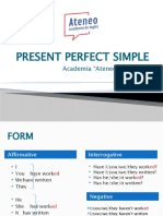 Present Perfect Simple: Academia "Ateneo" - La Rioja