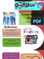 Group Reflection Sharing: #Projectsayitwithkindness