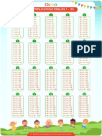 Multiplication Tables 1 - 20