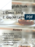 English Task: 1. Comic Strip 2. Capital Letters