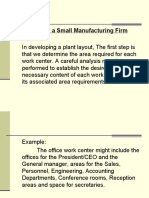 Layout For A Small Manufacturing Firm