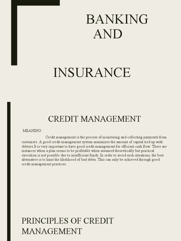 A Comprehensive Guide to Credit Management, Monitoring, and Debt