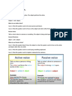 Active and Passive Voice