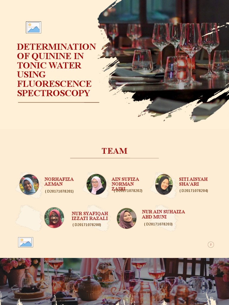 Determination of Quinine in Tonic Water Using Fluorescence PDF