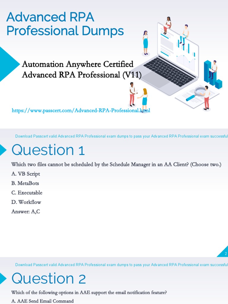 Automation Anywhere Certified Advanced RPA Professional (V11) PDF System Software User