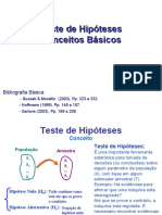 Teste de Hipoteses - Conceitos