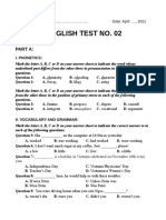 English Test 02