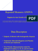 Repeated Measures ANOVA: Rogaine For Hair Growth in Women