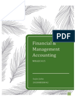 Financial & Management Accounting: MBAZC415