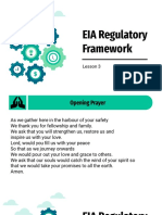 Lesson 3 - EIA Regulatory Frameworks