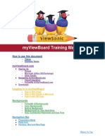 Myviewboard Training Manual: How To Use This Document