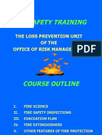 Fire Safety Training: The Loss Prevention Unit of The Office of Risk Management