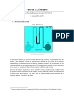 Tipos de Manómetros