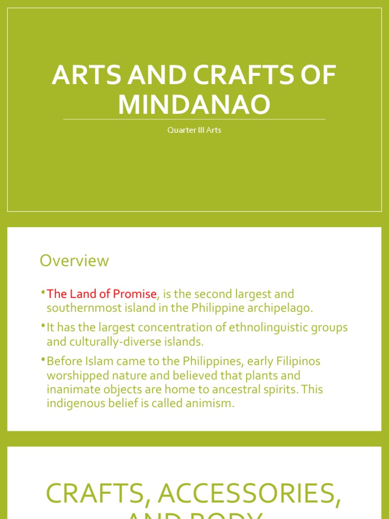 7 Arts and Crafts of Mindanao PDF Necklace Philippines