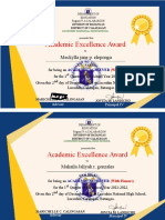 Academic Excellence Award: Meckylla Jane P. Eleponga