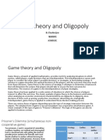 Game Theory and Oligopoly: B.Chatterjee Nmims Asmsoc