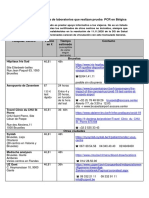 Laboratorios para PCR + Antígenos