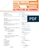 Divisor y Multiplo de Un Número para Cuarto Grado de Secundaria