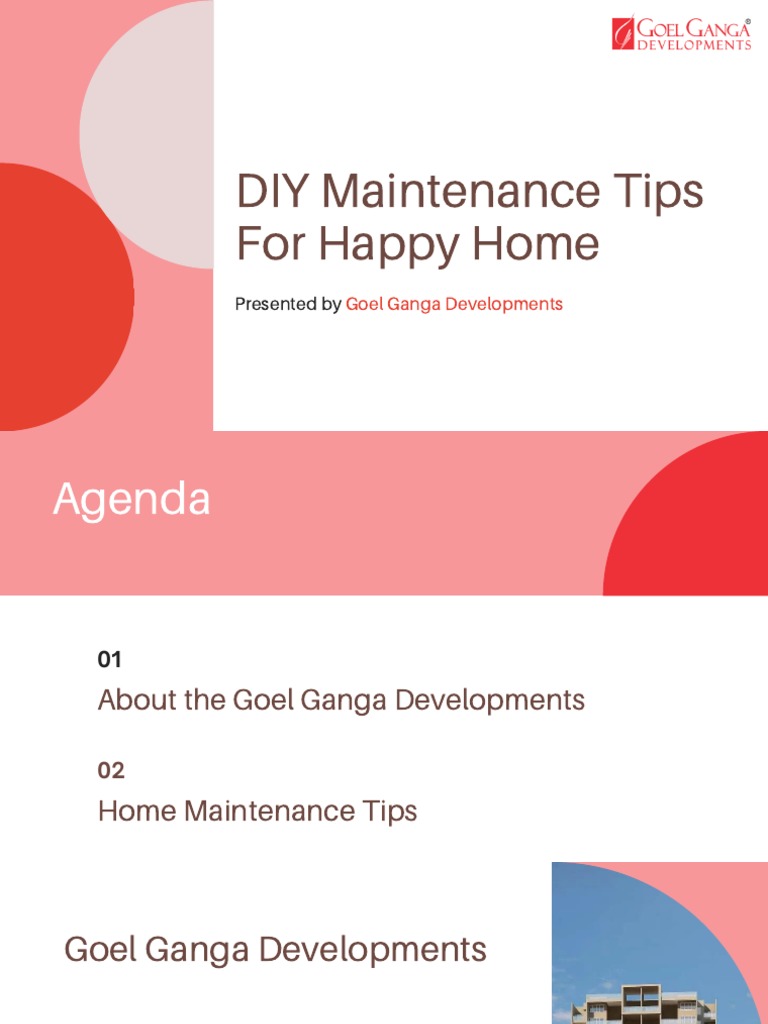 DIY Maintenance Tips For Happy Home | PDF | Law | Home & Garden