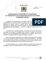 Communique METL Systeme Agrement BET BO D21