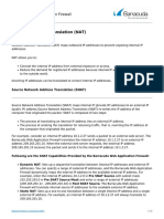 Network Address Translation (NAT) : Barracuda Web Application Firewall