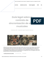 Guía Legal Sobre El Contrato de Sincronización de Obras Musicales - Sympathy For The Lawyer - Los Abogados de La Música