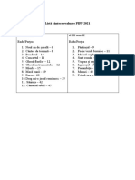 Lista Cantece Evaluare PIPP 2021