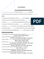 Unit 4 Worksheet