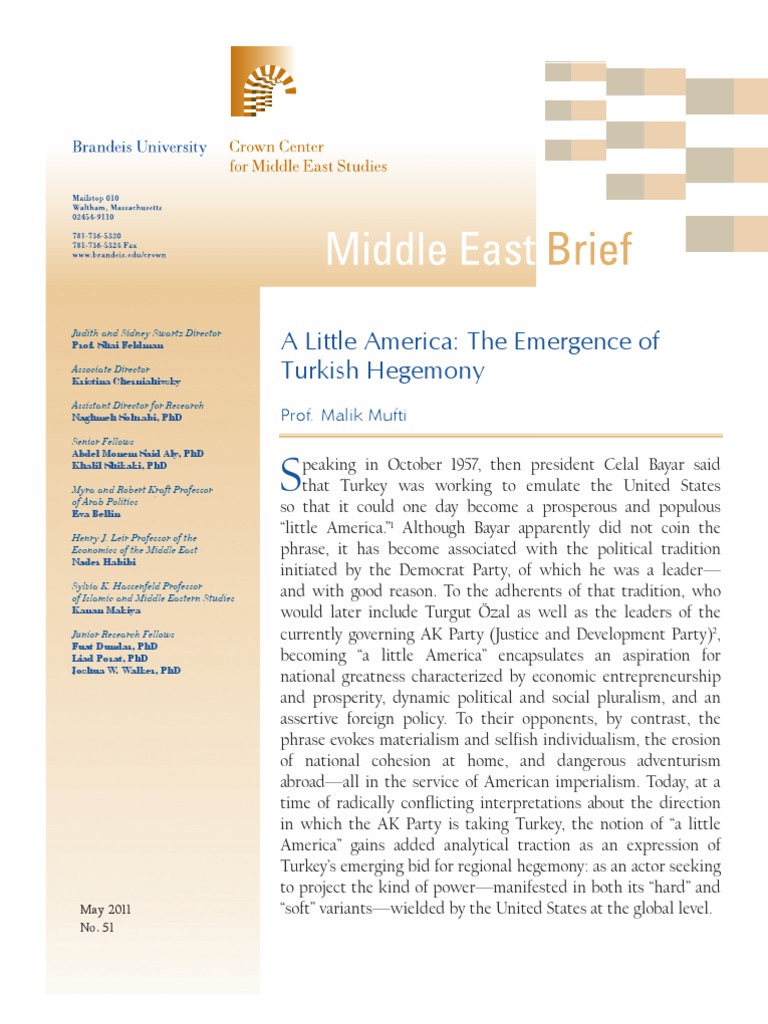 Turkish Hegemony: A New Foreign Policy | PDF | Turkey | Iran