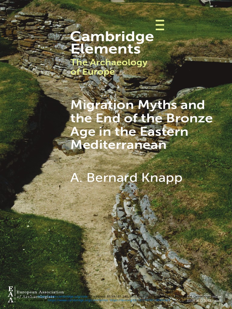 Migration Myths and The End of The Bronze Age in The Eastern ...