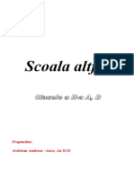 Program Scoala Altfel
