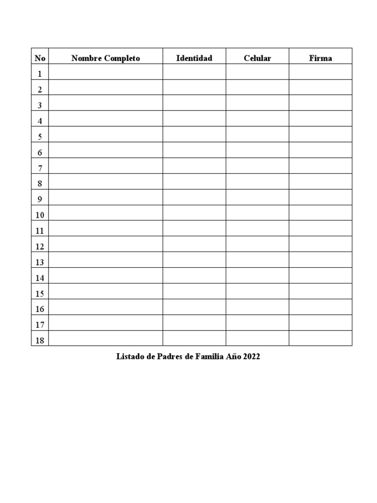 Listado pdf