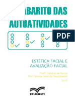 Gabarito de autoatividades sobre estética facial e avaliação facial