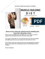 The Science Based Muscle Building Diet