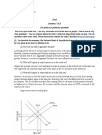 Money and Banking Test Questions