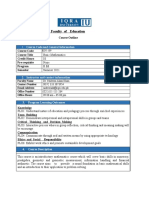 B.Ed - Course Outline Basic Math