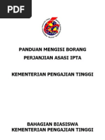 Panduan Isi Borang Perjanjian