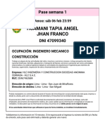 Solicitud de Pase Laboral