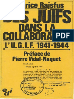 Des Juifs Dans La Collaboration. L'UGIF, 1941-1944 by Maurice Rajsfus