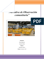 Narrativa de Observación Comunitaria