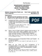 LL.M (CC) - 702 - Comparative Public Law