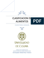 CLASIFICACIÓN DE ALIMENTOS: SOYA, HELADO, TRUFAS Y SUS CARACTERÍSTICAS