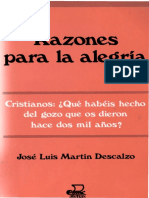 Martin Descalzo, Jose Luis - Razones Para La Alegria