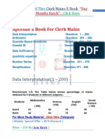 Aptitude E Book For Clerk Mains: Data Interpretation (1 - 200)