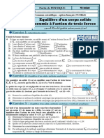 Equilibre D Un Corps Sous L Action de 3 Forces Exercices Non Corriges 3