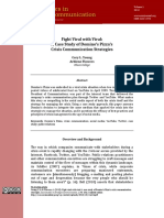 Fight Viral With Viral: A Case Study of Domino's Pizza's Crisis Communication Strategies
