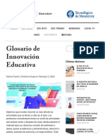 Glosario de Innovación Educativa — Observatorio _ Instituto Para El Futuro de La Educación