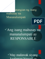 Mga Katangian NG Isang Mahusay Na Mananalumpati