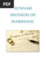 Sunnah Method of Marriage | PDF | Marriage | Chastity