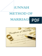 Sunnah Method of Marriage